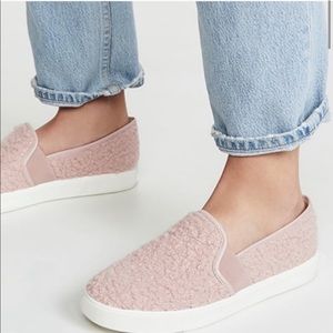 NEW Vince Blair Faux-Shearling Slip On Sneakers